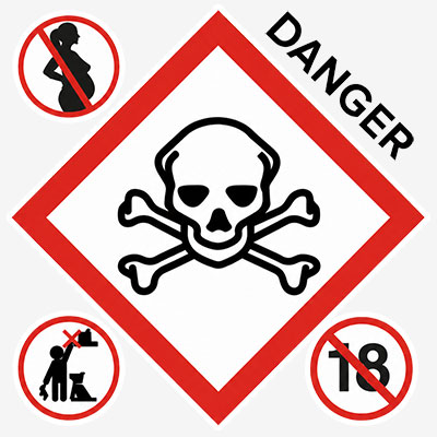 Avertissement nicotine icones