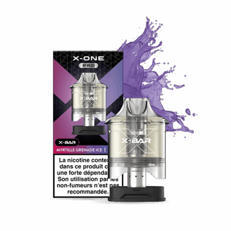 X-ONE PRO - Pods Myrtille Grenade Ice